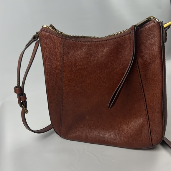 Fossil Bags New Fossil Talia Crossbody Bag Leather Brandy J 714